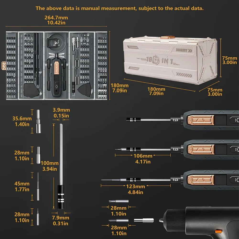 Your Little Workshop™ 180 In 1 Precision Screwdriver Set